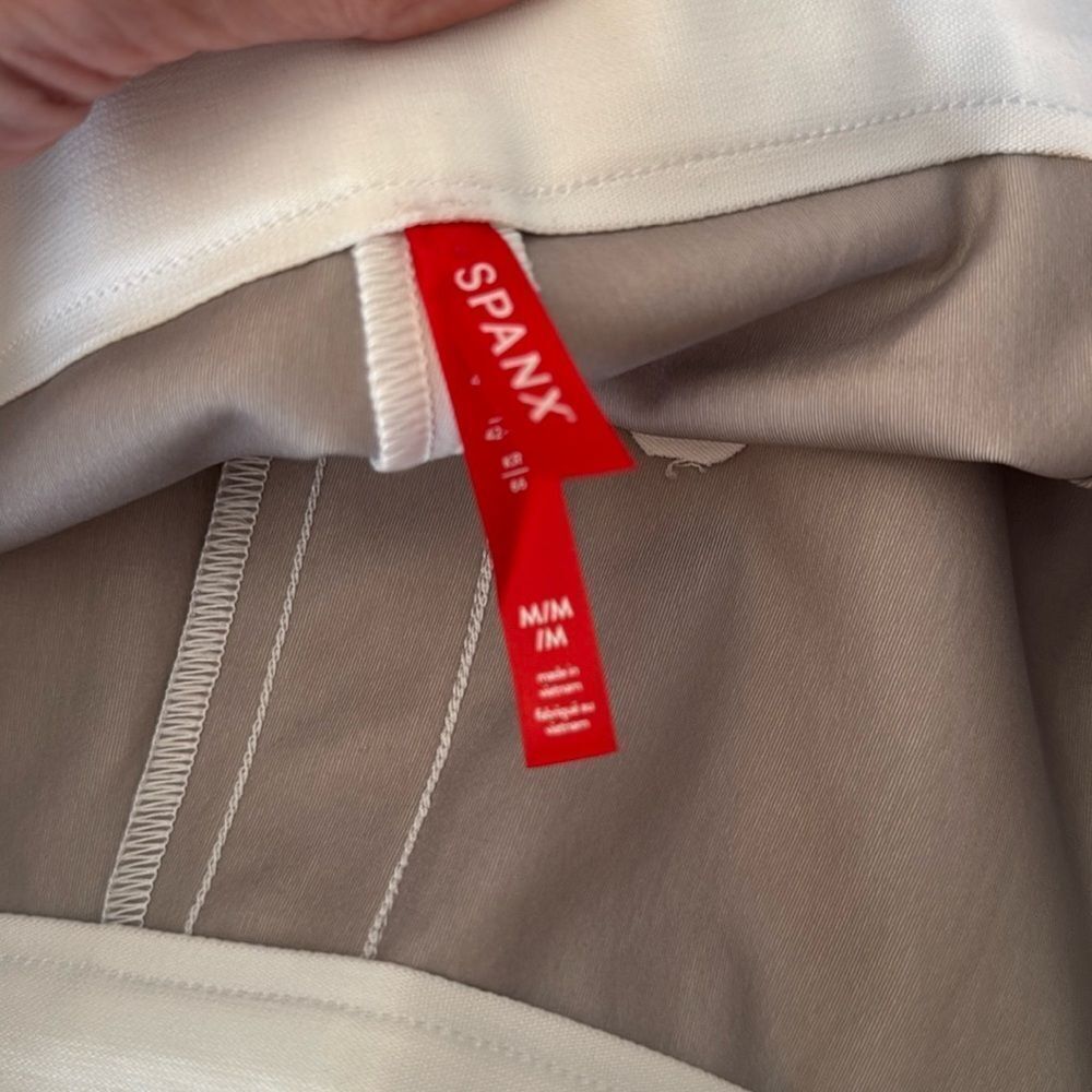 NWOT Spanx On The Go Ankle Slim Straight Pant Ultimate Opacity White 20372R - Picture 11 of 15
